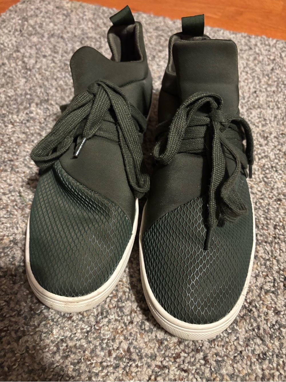 Women’s Olive Green Steve Madden High-Top Sneakers